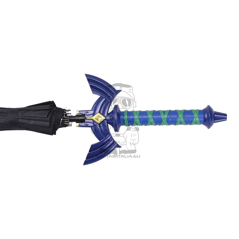 Ombrello con manico spada ispirato alla Spada Blu Master di Link - Zelda