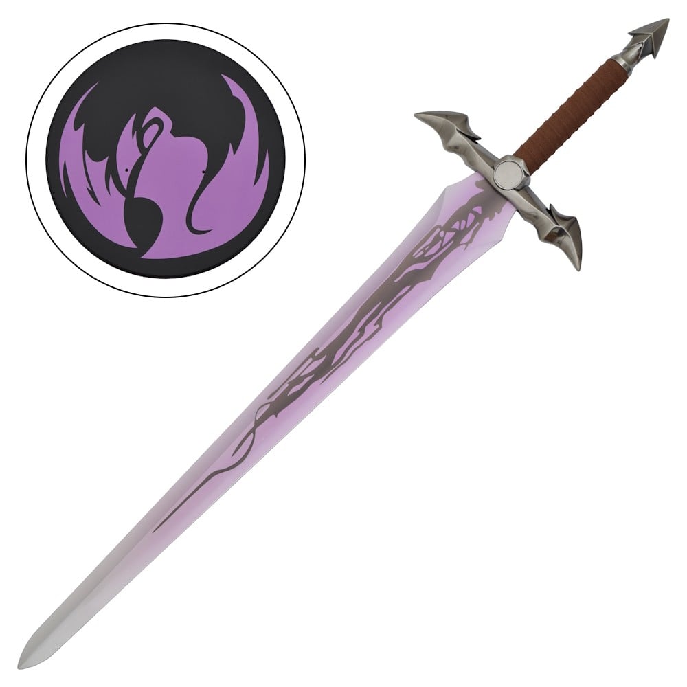Spada ornamentale ispirata alla Demon King's Longsword di Sung Jinwoo (Solo Leveling)