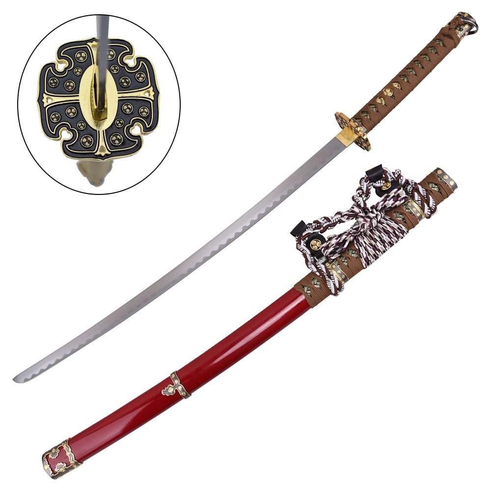 Katana ornamentale ispirata alle tradizioni giapponesi