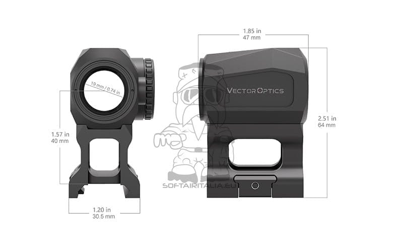 Red dot Scrapper 1x20 Micro di VECTOR OPTICS