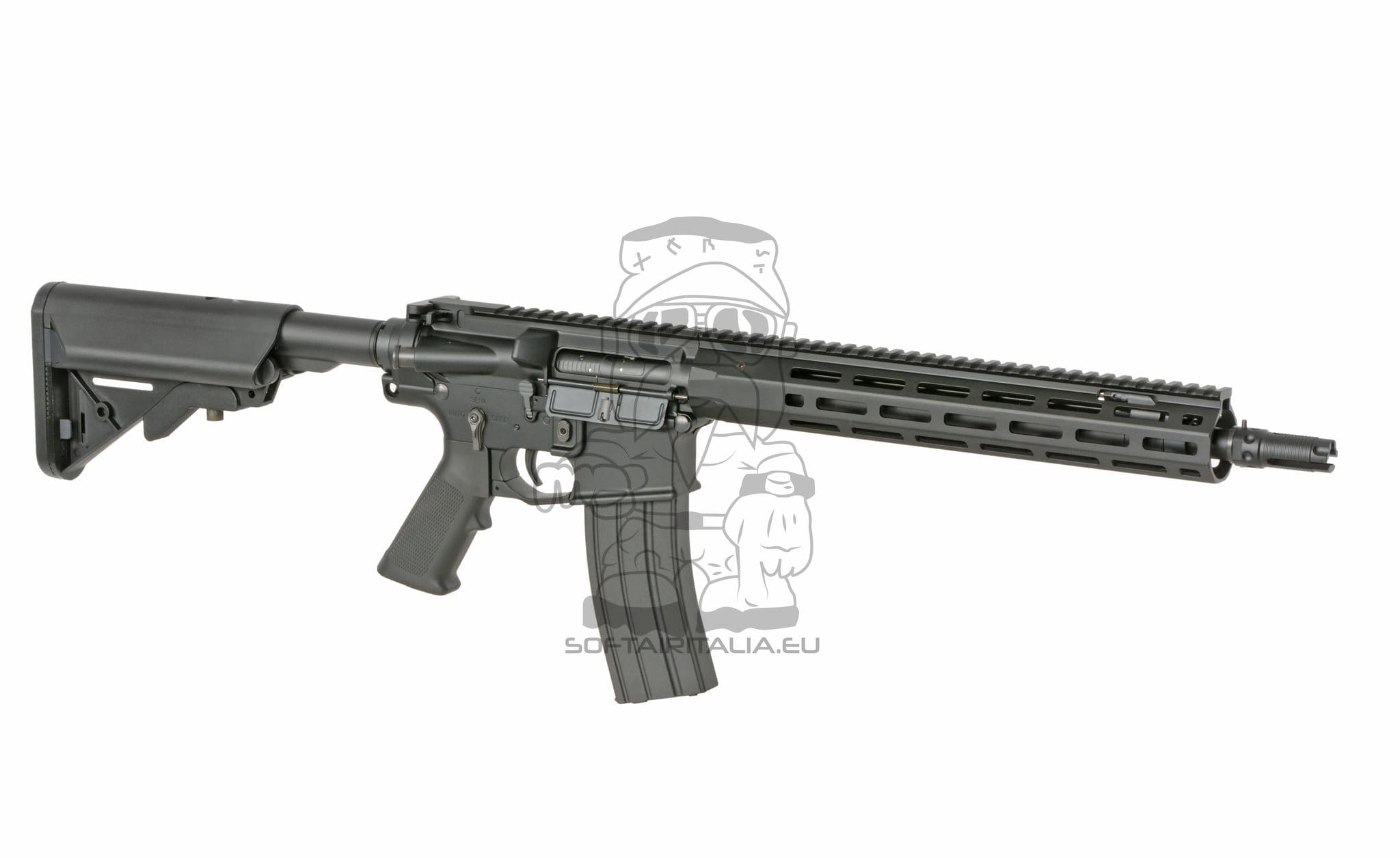 Fucile softair M4/AR-15 Knight's Armament 13" nero con ETU di WELL PRO