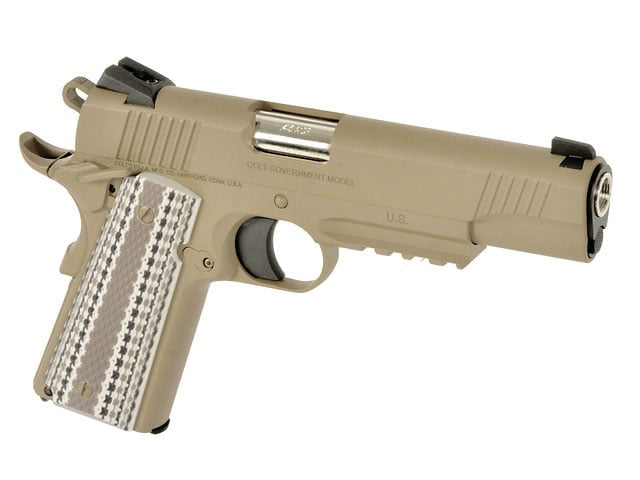 Replica Colt M45A1 Combat Unit GBB Tan di EMG