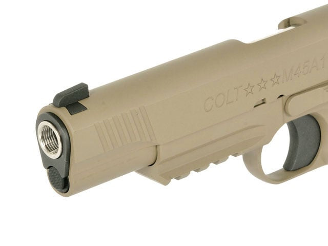 Replica Colt M45A1 Combat Unit GBB Tan di EMG