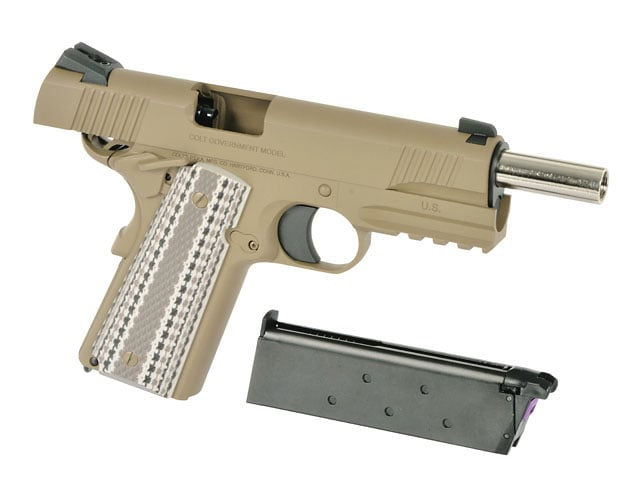 Replica Colt M45A1 Combat Unit GBB Tan di EMG