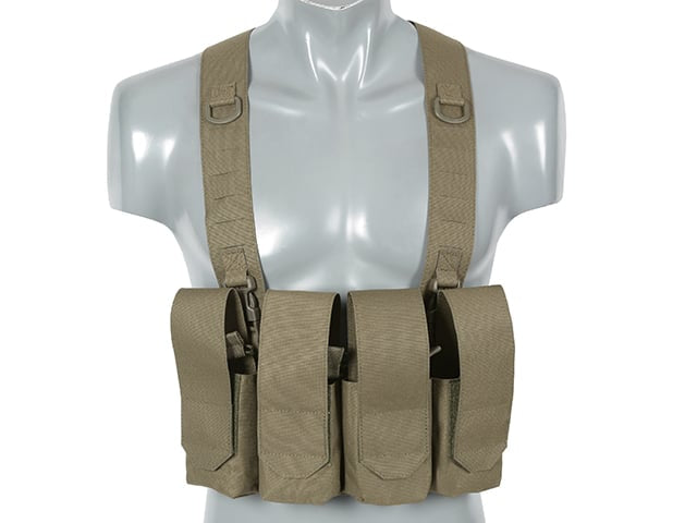 Chest Rig Laser-Cut con tasche AR/AK Ranger Green di 8FIELDS