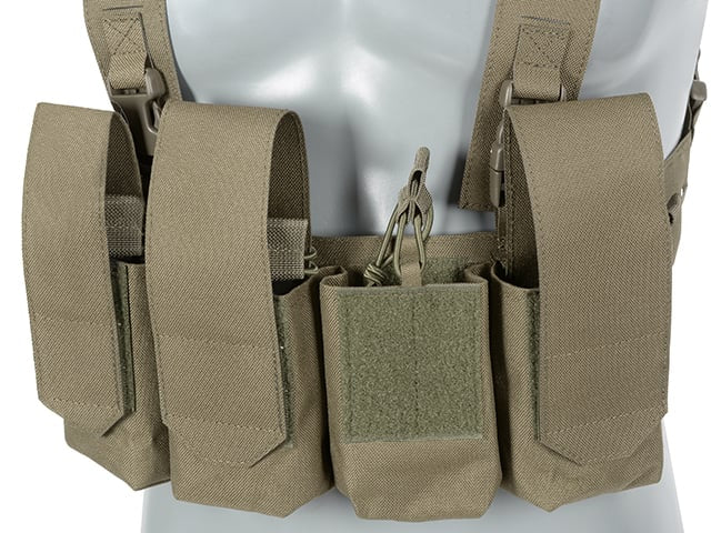 Chest Rig Laser-Cut con tasche AR/AK Ranger Green di 8FIELDS