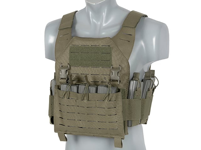 Plate Carrier Recon Laser-Cut Buckle Up con porta caricatori AR15/AK Ranger Green di 8FIELDS