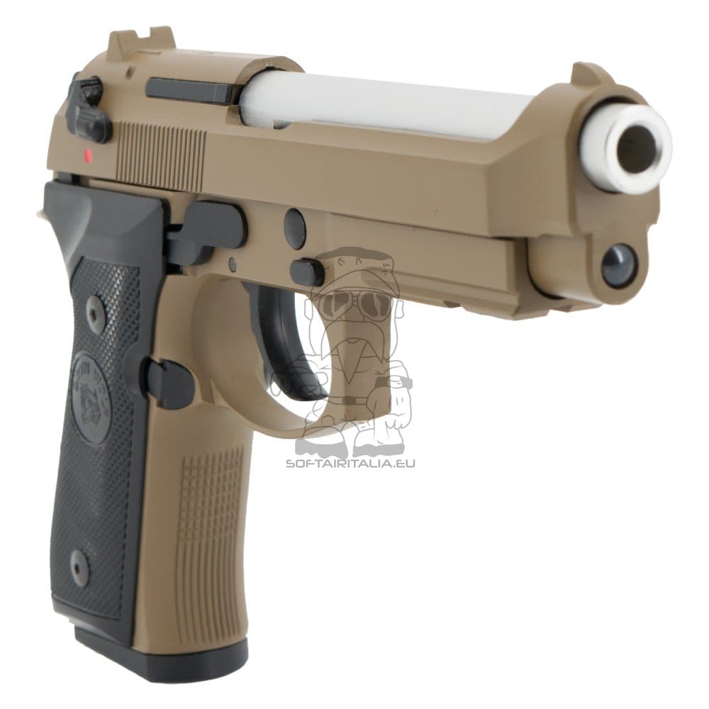 Pistola a Gas Scarrellante in Metallo Tan di SNOW WOLF