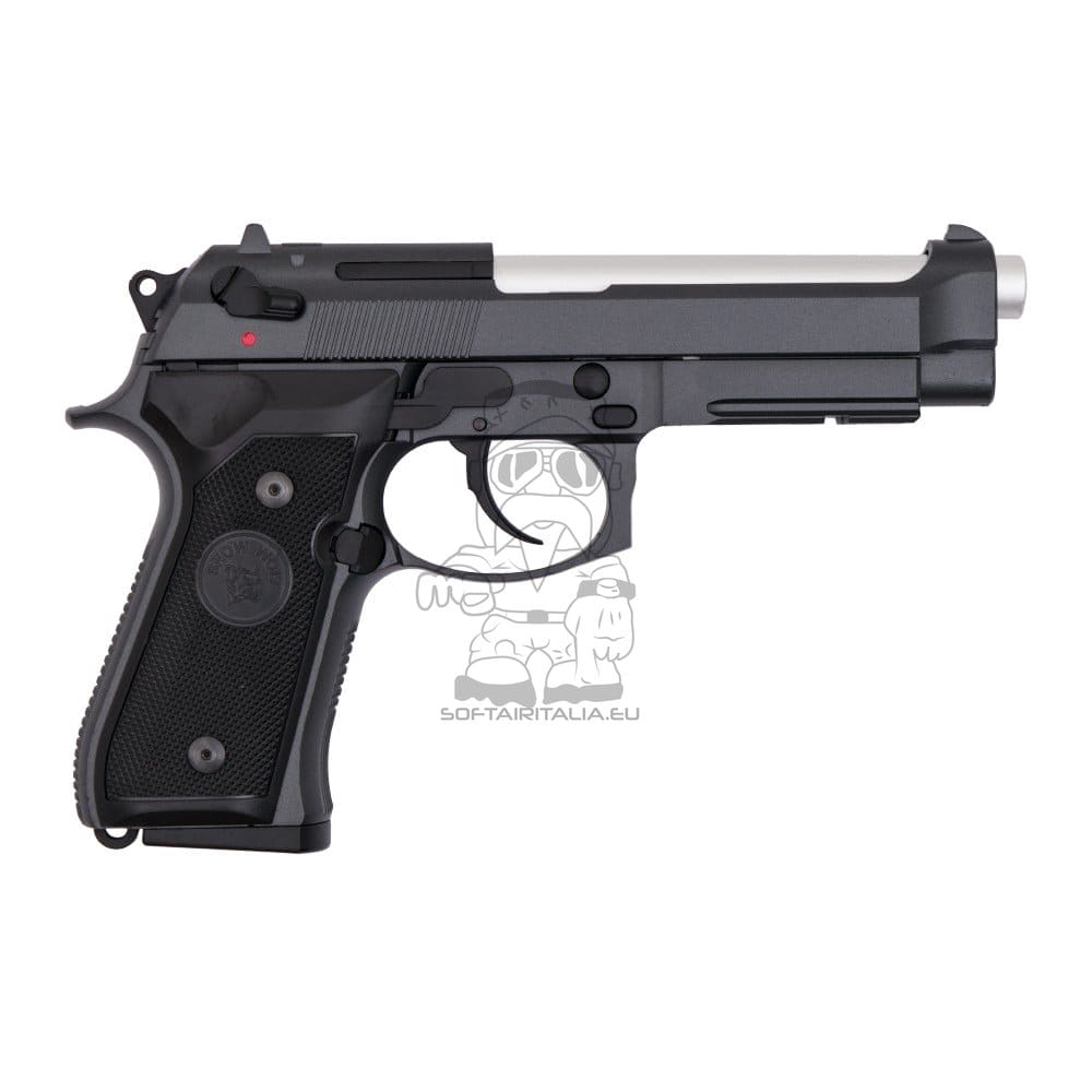 Pistola a gas scarrellante in metallo nera di SNOW WOLF