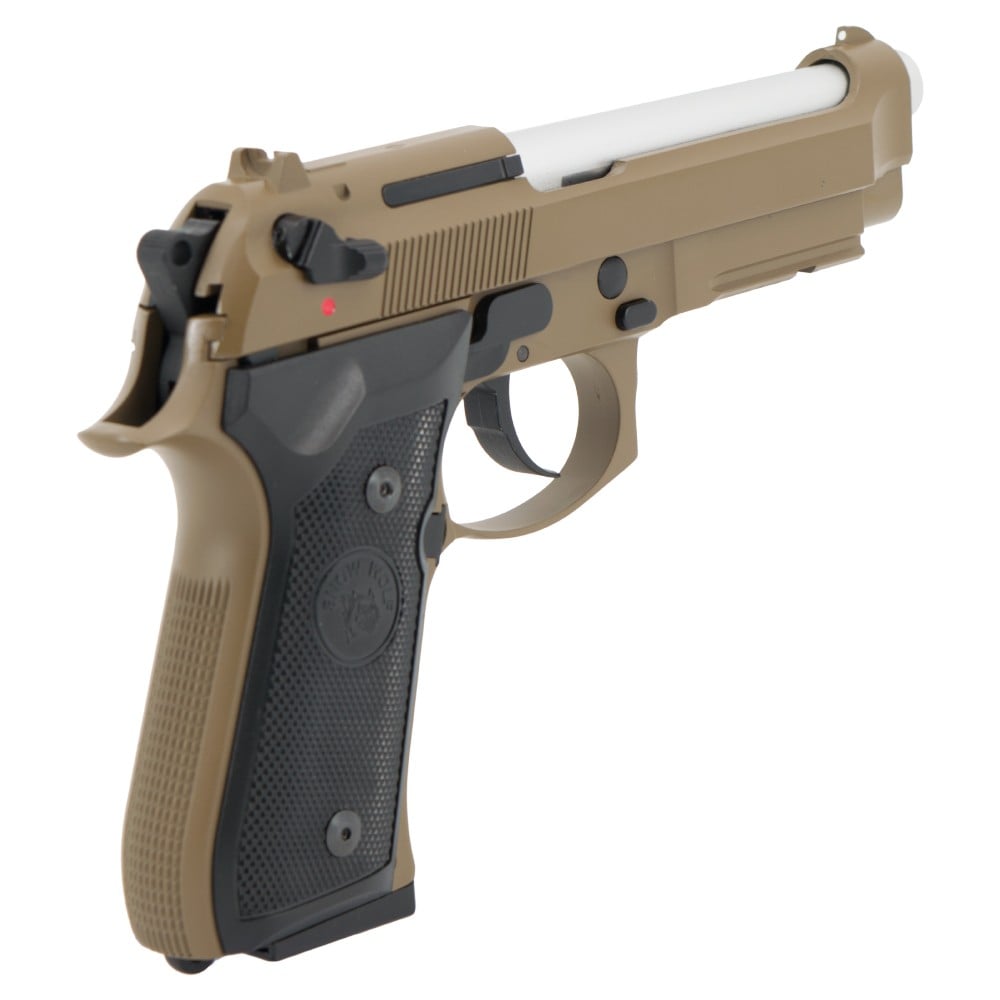 Pistola a Gas Scarrellante in Metallo Tan di SNOW WOLF