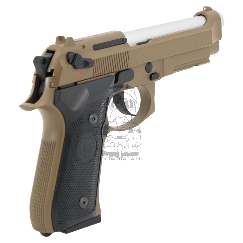 Pistola a Gas Scarrellante in Metallo Tan di SNOW WOLF