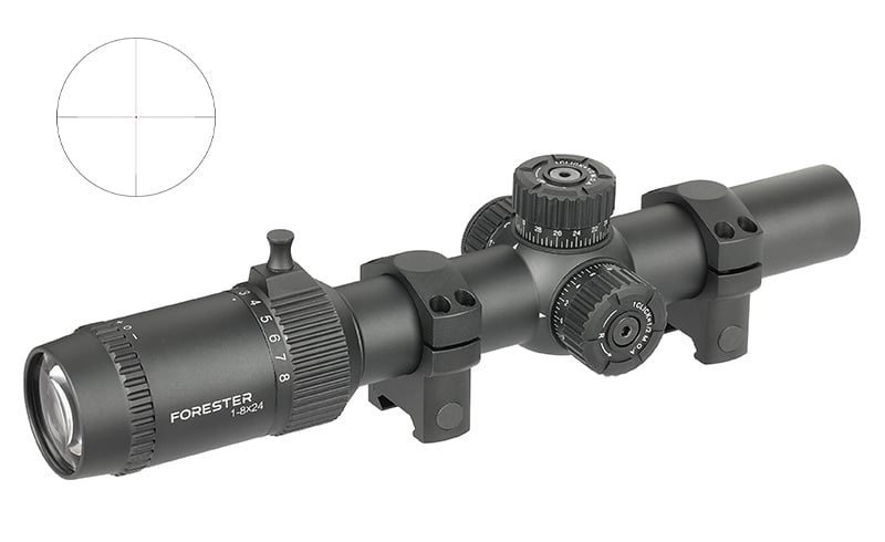 Ottica da fucile Forester 1-8x24 SFP LPVO di VECTOR OPTICS