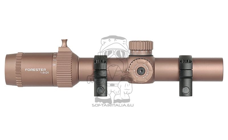 Ottica da fucile Forester 1-8x24 SFP LPVO FDE di VECTOR OPTICS
