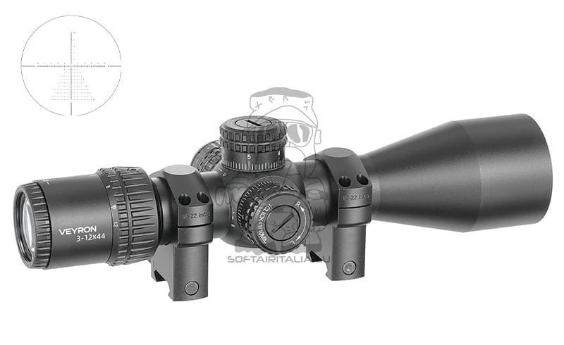 Cannocchiale compatto Veyron 3-12x44IR SFP di VECTOR OPTICS