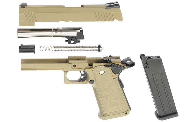 Pistola replica HI-CAPA GBB Tan di GOLDEN EAGLE