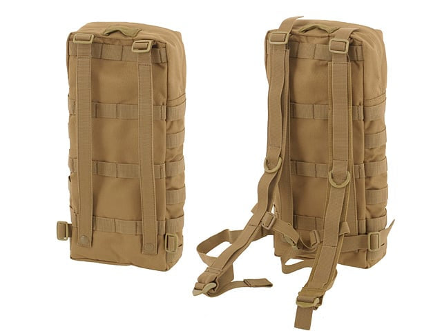 Porta idratazione tattico MOLLE con cinghie - coyote di 8FIELDS