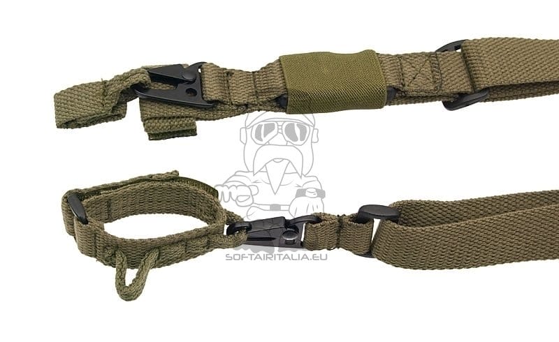 Cinghia per fucile in cotone verde oliva per MP5/G3/M4 di 8FIELDS