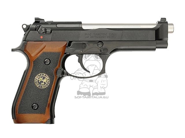 Replica pistola M9 Samurai Edge Biohazard nera di WE