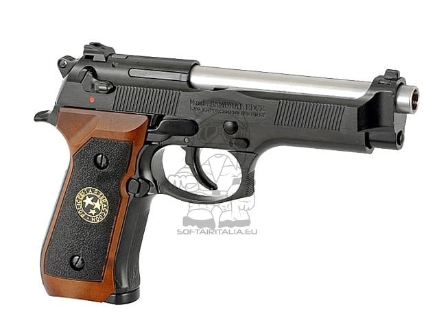 Replica pistola M9 Samurai Edge Biohazard nera di WE