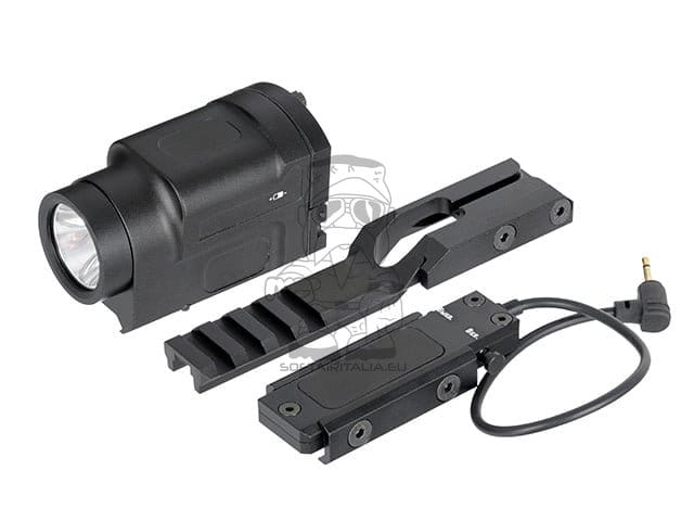 Torcia tattica russa K-2P nera di WADSN