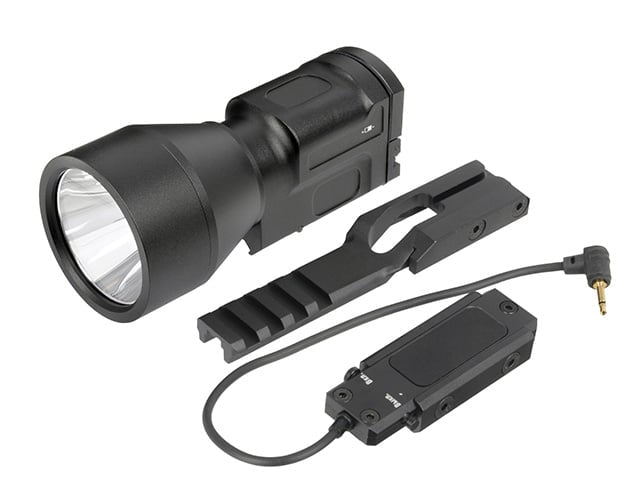 Torcia tattica LED russa K-2U nera di WADSN
