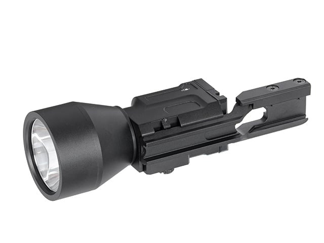 Torcia tattica LED russa K-2U nera di WADSN