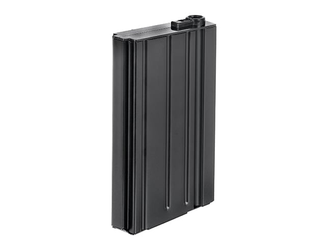 Caricatore Mid-Cap in acciaio da 120 colpi per SR25/AR10 nero di E&C