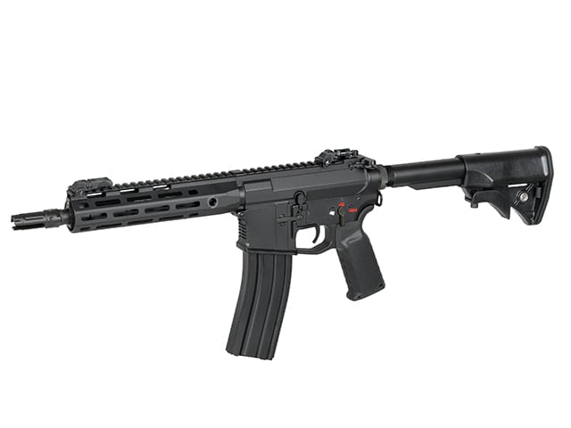 Caricatore mid-cap in acciaio da 200 colpi per AR-15 nero di BATTLEAXE