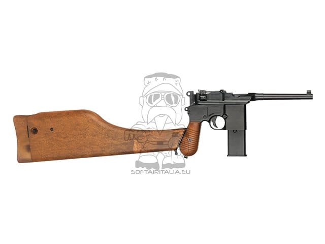 Replica pistola M712 Mauser C96 con calcio a spalla di WE