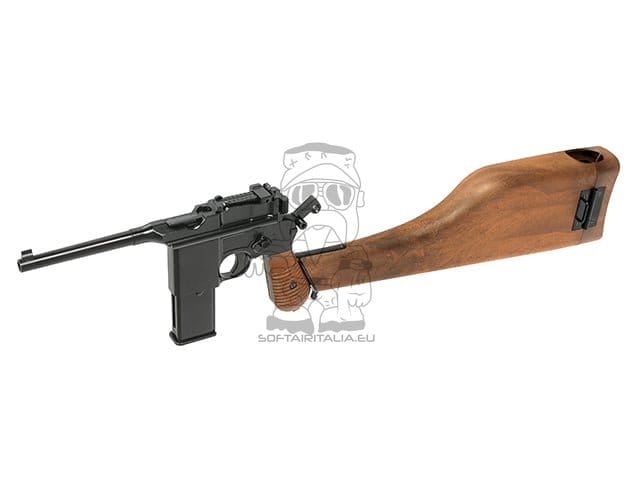 Replica pistola M712 Mauser C96 con calcio a spalla di WE