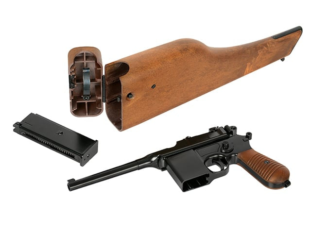 Replica pistola M712 Mauser C96 con calcio a spalla di WE