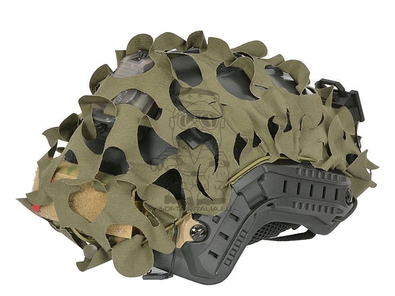 Copertura mimetica tagliata al laser 3D per elmetto high-cut oliva di 8FIELDS