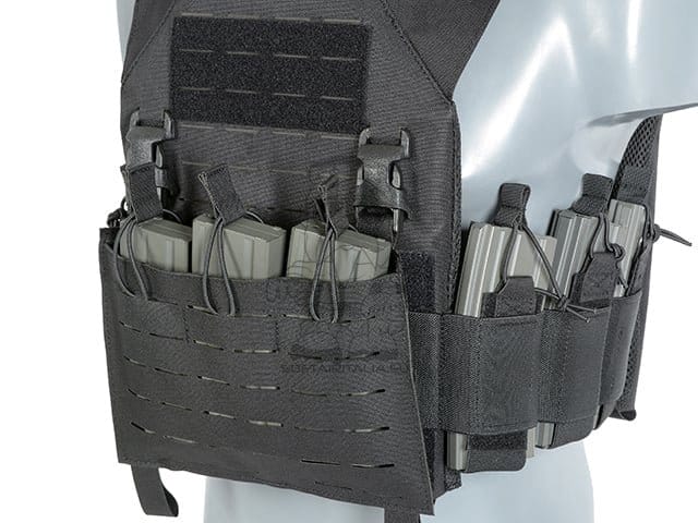 Plate Carrier Recon "Buckle Up" con porta caricatori AR15/AK nero di 8FIELDS