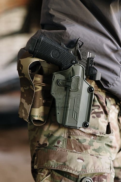 Fondina Per-Fit per oltre 80 modelli di pistola - Oliva di AMOMAX