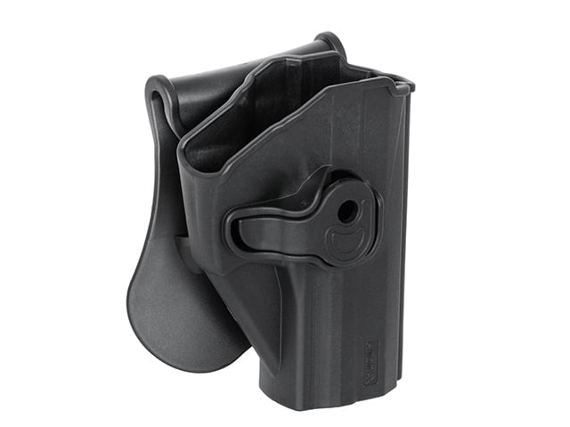 Fondina per KWA/LS/UMAREX USP/USP Compact nera di AMOMAX