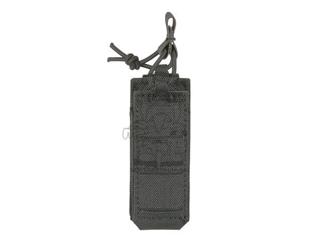 Tasca portacaricatore pistola elastica laser-cut nera di 8FIELDS