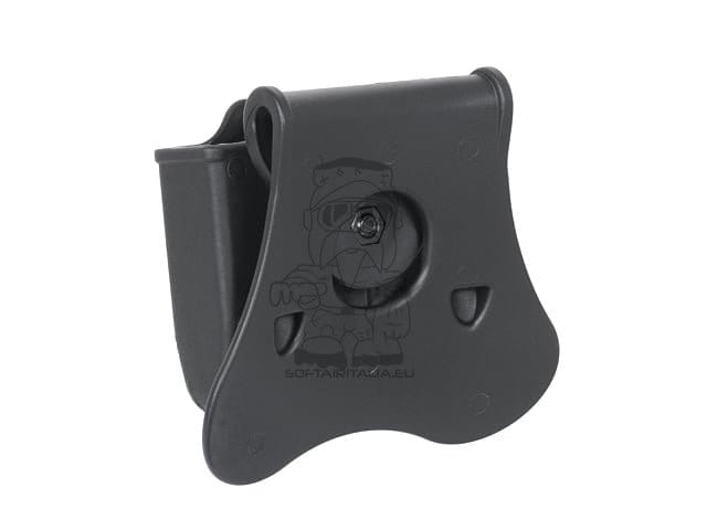 Tasca doppia per caricatori G17/G19/ACP nera di AMOMAX