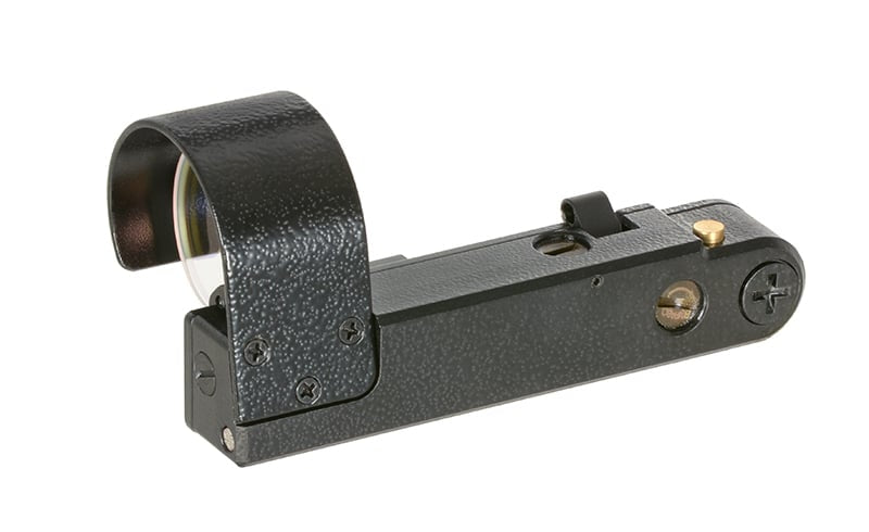 Replica mirino red dot tipo OKP-7 con attacco per slitta superiore di JJ AIRSOFT