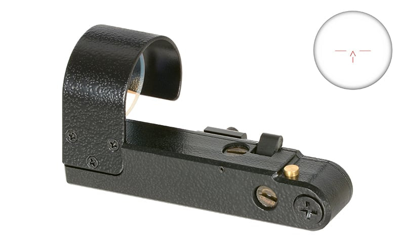 Replica mirino red dot tipo OKP-7 con attacco per slitta superiore di JJ AIRSOFT