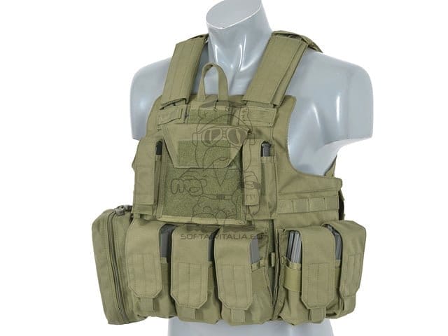 Gilet tattico modulare da combattimento verde oliva di 8FIELDS