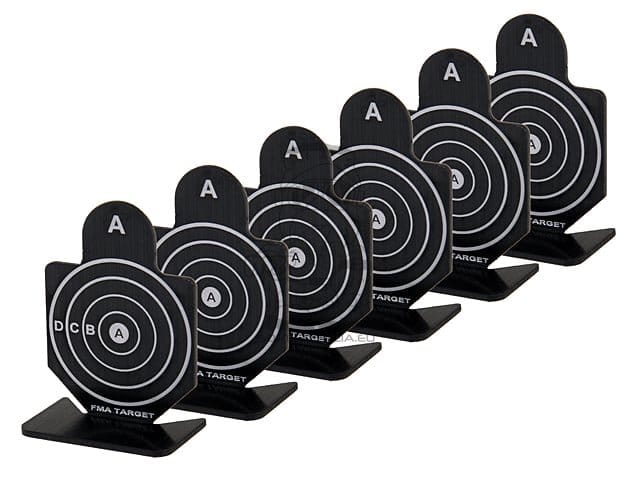 Bersagli metallici per tiro 42x60 mm Mod.A neri di FMA
