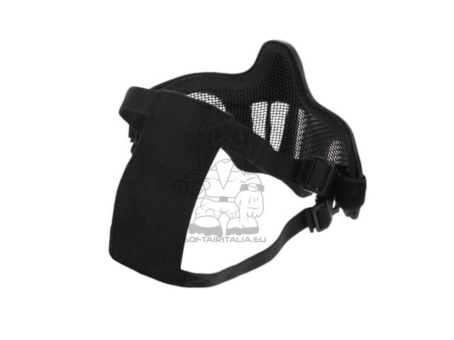 Maschera facciale in rete stile Ghost nera di BIG DRAGON