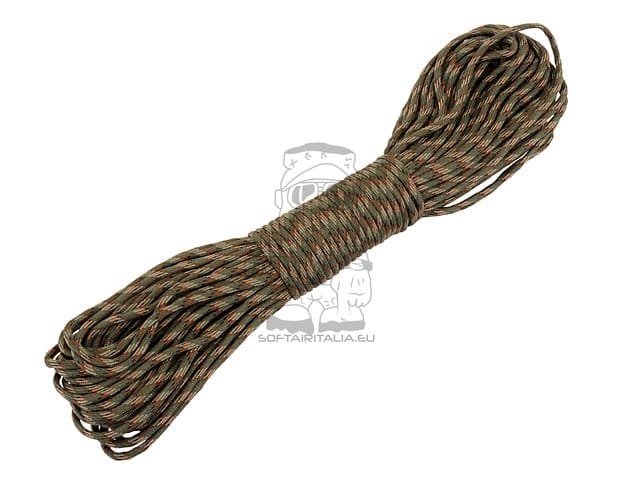 Paracord in nylon da 30m mimetico Forest Camo di BIG DRAGON
