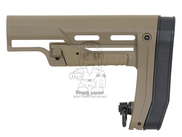 Calcio sottile RS2 per serie AR-15/M4 colore Dark Earth di APS