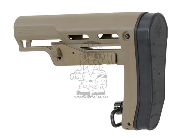 Calcio sottile RS2 per serie AR-15/M4 colore Dark Earth di APS