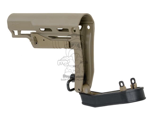 Calcio sottile RS2 per serie AR-15/M4 colore Dark Earth di APS
