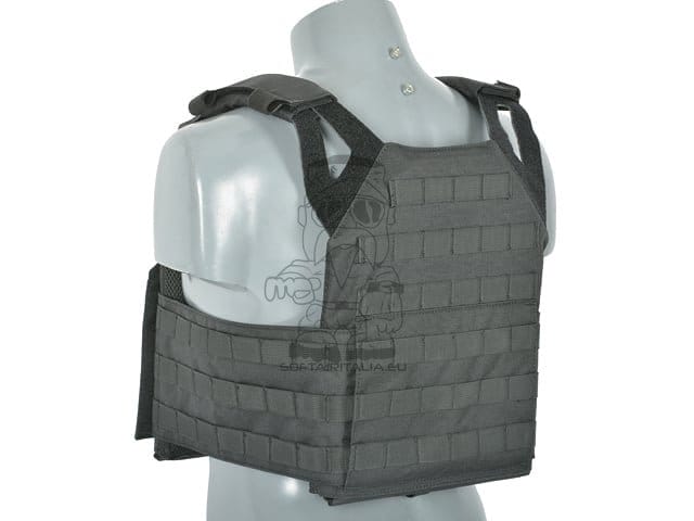 Gilet tattico Jump Plate Carrier con Cummerbund nero di 8FIELDS