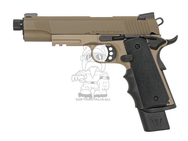 Pistola a gas 1911 R32 Sandstorm grigio scuro di ARMY ARMAMENT