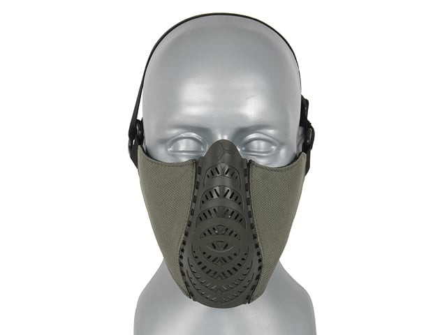 Maschera a mezza faccia verde oliva di FMA