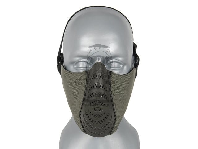 Maschera a mezza faccia verde oliva di FMA